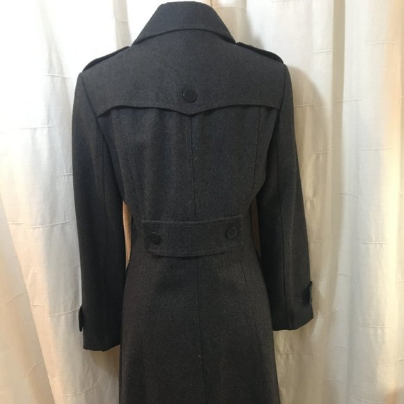 Kenneth Cole Wool Jacket/Coat Military Style GRAY - Picture 6 of 11